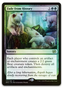 Fade from History #177 (Foil) (NM) Brothers' War PPBRO Magic MTG - Image 1