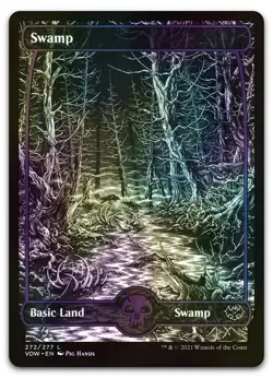 Swamp (272) #272 (Foil) (NM) Crimson Vow VOW Magic MTG - Image 1