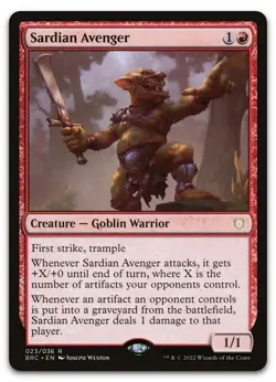 Sardian Avenger #23 (NM) Brothers' War BRC Magic MTG - Image 1