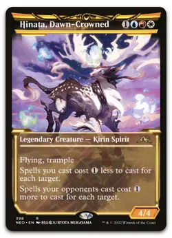 Hinata, Dawn-Crowned (Showcase) #398 (NM) Kamigawa Neon Dynasty NEO Magic MTG - Image 1