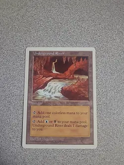 MTG Magic the Gathering Underground River 5th Edition - Image 1