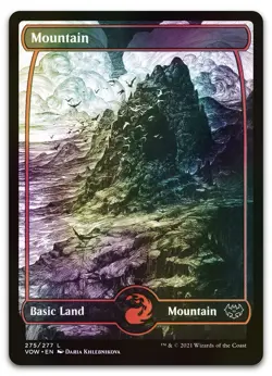Mountain (275) #275 (Foil) (LP) Crimson Vow VOW Magic MTG - Image 1