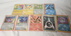 Vintage Pokemon Card Collection Binder Lot Holos Promos 9 Cards, Sleeves HGSS - Image 1