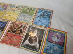 Vintage Pokemon Card Collection Binder Lot Holos Promos 9 Cards, Sleeves HGSS - Image 4