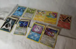 Vintage Pokemon Card Collection Binder Lot Holos Promos 9 Cards, Sleeves HGSS - Image 5