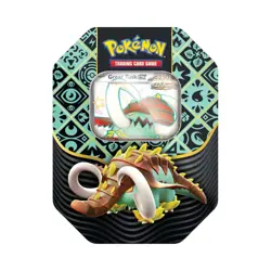 Pokemon TCG Paldean Fates Great Tusk EX Tin New Sealed - Image 1