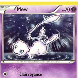 Mew XY192 Black Star Promo Pokemon Card Swirl Lightly Played LP - Image 4
