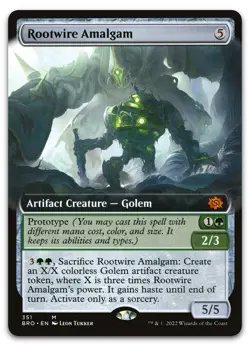 Rootwire Amalgam (Extended Art) #351 (NM) Brothers' War BRO Magic MTG - Image 1