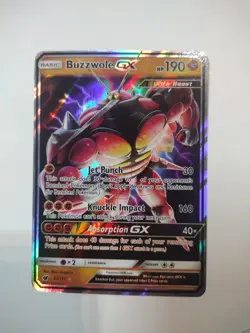 Buzzwole GX 57/111 Sm-Crimson Invasion Holo Pokemon tgc - Image 1