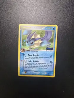 Vaporeon - 19/115 - Pokemon Ex Unseen Forces Reverse Holo Card NM - Image 1