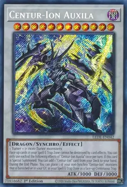 Yugioh! Centur-Ion Auxila - LEDE-EN042 - Secret Rare - 1st Edition Near Mint, En - Image 1