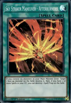 Sky Striker Maneuver - Afterburners! - Super Rare 1st Ed MP19-EN261 NM YuGiOh - Image 1