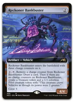 Reckoner Bankbuster (Extended Art) #499 (NM) Kamigawa Neon Dynasty NEO Magic MTG - Image 1