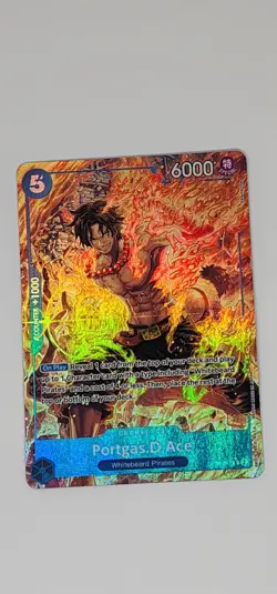 Portgas.D.Ace (Parallel) OP08-052 Two Legends Foil One Piece Card NM - Image 1