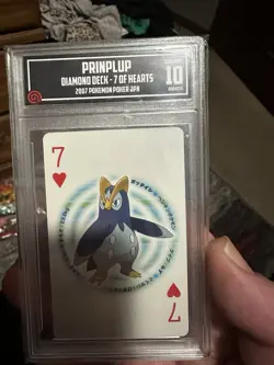 TCCG Gem Mint 10 Prinpulp Pokemon 2007 Japan Poker Playing Card 7 Of Hearts - Image 1