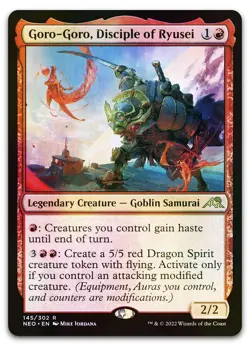 Goro-Goro, Disciple of Ryusei #145 (Foil) NM Kamigawa Neon Dynasty NEO Magic MTG - Image 1