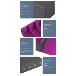 Upgrade Card Storage Box,TCG Deck Case,Fits 2400+ Single Sleeved Cards for 3988 - Image 5