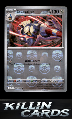 Escavalier (Master Ball Pattern) 060/086 Pokemon Common SV: Black Bolt Card NM - Image 1