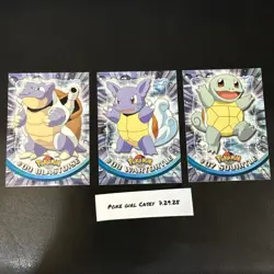 Topps Series 1 Blastoise 09 Near Mint -Pokemon Card- Blue Logo (6s2) - Image 1
