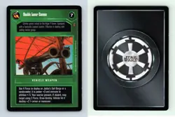 Double Laser Cannon Star Wars Jabbas Palace Limited 1998 DS Rare CCG Card - Image 1