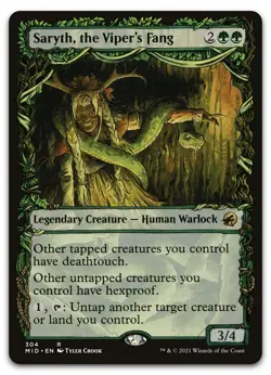 Saryth, the Viper's Fang (Showcase) #304 (NM) Midnight Hunt MID Magic MTG - Image 1