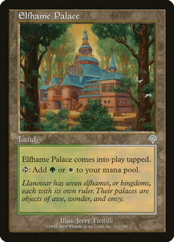 mtg magic Elfhame Palace invasion ENGLISH palais terrelfe - Image 1