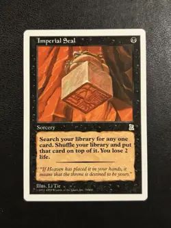 Vintage MTG - Portal Three Kingdoms: Imperial Seal #78 - NM - Image 1