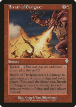 mtg magic Breath of Darigaaz invasion ENGLISH souffle de Darigaaz - Image 1