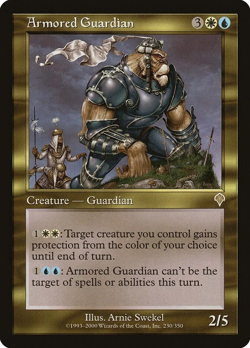 mtg magic Armored Guardian invasion ENGLISH vigile en armure - Image 1