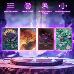 MTG Card Sleeves 100CT (Stained Glass Lotus), Matte Art Card Sleeves, Matte B... - Image 4