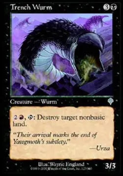 Trench Wurm - Medium Play MTG Invasion - Image 1