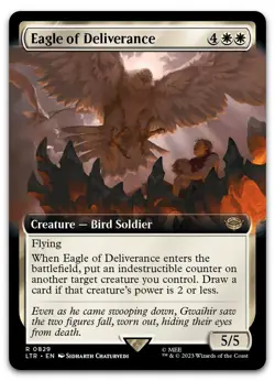 Eagle of Deliverance (Extended Art) #829 (NM) Lord of the Rings LTR Magic MTG - Image 1