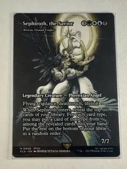 Sephiroth, the Savior - Atraxa, Grand Unifier (Showcase) Final Fantasy MTG Mint - Image 1