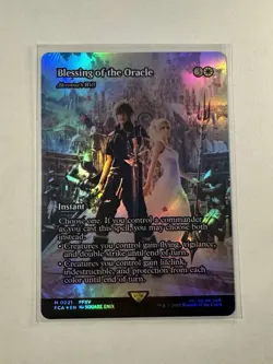 Blessing of the Oracle - Akroma's Will (Showcase) Foil Final Fantasy MTG MINT - Image 1