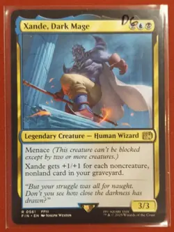Final Fantasy Magic The Gathering MTG Xande, Dark Mage R 0561 - Image 1