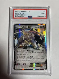 Pokemon Steelix EX XY Steam Siege Ultra Rare #67 PSA 9 Mint - Image 1