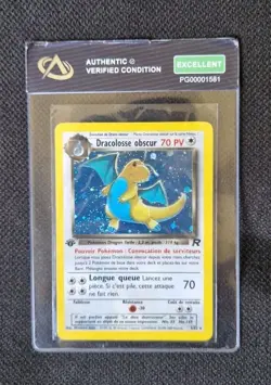 Dracolosse Obscur Holo 5/82 Edition 1 Team Rocket Pokemon 2001 Swirl Spirouli FR - Image 1