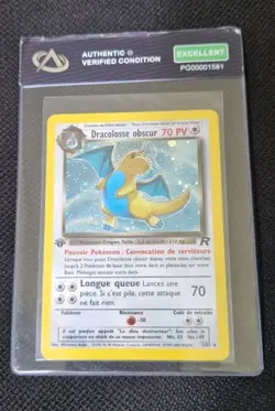 Dracolosse Obscur Holo 5/82 Edition 1 Team Rocket Pokemon 2001 Swirl Spirouli FR - Image 4