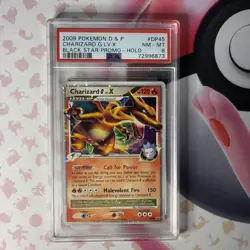 2007 Pokemon Diamond & Pearl Black Star Promos Charizard G LV.X Holo #DP45 PSA 8 - Image 1