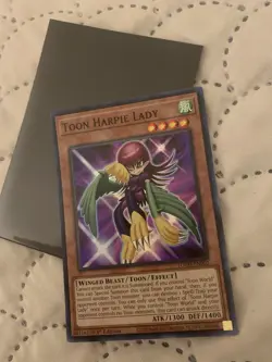 YuGiOh! Toon Harpie Lady TOCH-EN002 1st Edition Super Rare NM - Image 2
