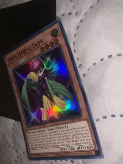 YuGiOh! Toon Harpie Lady TOCH-EN002 1st Edition Super Rare NM - Image 4