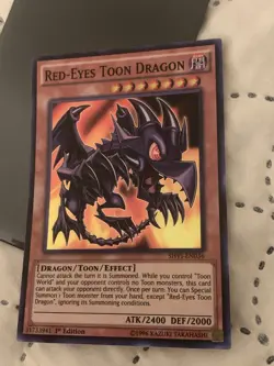 YuGiOh! Red-Eyes Toon Dragon SHVI-EN036 1st Edition Super Rare MINT/NM - Image 2