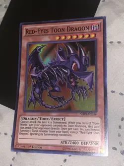 YuGiOh! Red-Eyes Toon Dragon SHVI-EN036 1st Edition Super Rare MINT/NM - Image 3