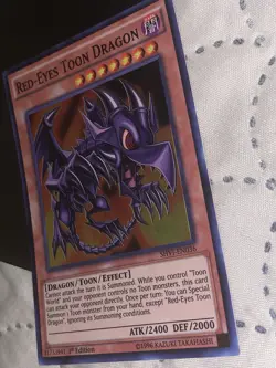 YuGiOh! Red-Eyes Toon Dragon SHVI-EN036 1st Edition Super Rare MINT/NM - Image 4