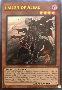 Yugioh! LP Fallen of Albaz - OP19-EN001 - Ultimate Rare - Unlimited Lightly Play - Image 1