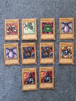 YUGIOH 10 CARD MCDONALDS Non Holo Promo Lot Various Conditions Generally LP - Image 1