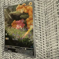 Pawmi 226/091 Paldean Fates Illustration Rare Holo Pokemon Card TCG English LP - Image 2