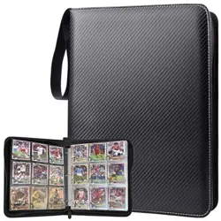 Portable 9-Pocket Trading Card Binder, Holds 990 Cards with 55 Removable - Image 2