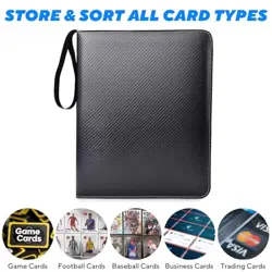 Portable 9-Pocket Trading Card Binder, Holds 990 Cards with 55 Removable - Image 5