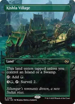 Kishla Village (Borderless) [Tarkir: Dragonstorm] MTG - Image 1